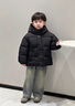 G.duck小黃鴨童裝男童羽絨棉服冬季加厚2025新款兒童棉衣冬裝男寶寶棉襖 黑色 140 建議9~10歲【130-140cm】cm 曬單實(shí)拍圖
