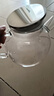 婆青 耐高溫水果花茶壺玻璃家用煮茶器大容量加厚茶壺水壺茶具 純鋼蓋流水壺 1L 曬單實(shí)拍圖