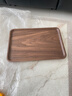 千年戀木黑胡桃木托盤(pán)實(shí)木家用木碟木質(zhì)圓盤(pán)日式茶杯水杯木盤(pán)餐盤(pán) 黑胡桃實(shí)木托盤(pán)35*24cm（整木） 曬單實(shí)拍圖