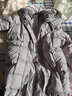 三彩2025冬季新款臻暖鵝絨服長(cháng)款羽絨服保暖被子服口袋寬松休閑女 灰紫色 M 160/84A 曬單實(shí)拍圖