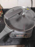 美的（Midea）鈦陶電炒鍋 電蒸鍋宿舍煮鍋炒菜專(zhuān)用分體式家用多功能一體電火鍋煎鍋5.5L多用途鍋HCG3218S配蒸籠 曬單實(shí)拍圖