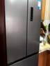 美的（Midea）417法式多門(mén)四開(kāi)門(mén)嵌入式60CM超薄一級雙變頻智能家用電冰箱MR-417WFPE流蘇銀國家補貼20% 曬單實(shí)拍圖