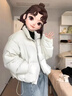 DGOV小個(gè)子短款羽絨棉服女冬季2026年新款韓版加厚棉衣面包服外套上衣 米白色 M 建議85-105斤 曬單實(shí)拍圖