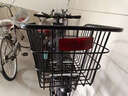 永久（FOREVER）自行車(chē)適用后車(chē)筐后座車(chē)籃快拆式鋁合金貨架書(shū)包架載物買(mǎi)菜上學(xué) 黑車(chē)筐【升級網(wǎng)罩款】 曬單實(shí)拍圖