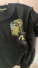 EVISU福神 男士海鷗燙金印花T恤2EAHTM5TS1179LFCT 黑色 M 寬松可選小1個(gè)尺碼 曬單實(shí)拍圖