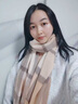 BéLIER LAINé法國品牌100%澳洲羊毛圍巾女2025秋冬季新款圍脖女生日情人節禮物 駝咖格【高檔禮盒裝新年禮物送女友】 曬單實(shí)拍圖