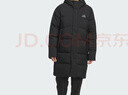 adidas 拒水暖「芯」科技長(cháng)款保暖鴨絨連帽羽絨服男女阿迪達斯 黑色   M 曬單實(shí)拍圖