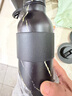 吉姆藍杰contatto不銹鋼保溫保冷杯戶(hù)外隨行水壺高顏值隨手吸管保冷水杯子 黑迷金沙 配雙蓋 曬單實(shí)拍圖