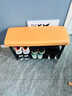 明智一凡換鞋凳家用門(mén)口客廳輕奢穿鞋凳入戶(hù)鞋柜坐凳一體皮革軟包坐墊鞋架 橘色鐵藝60【科技布】 曬單實(shí)拍圖