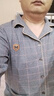 浪莎純棉睡衣男秋冬柔軟純色大碼全棉簡(jiǎn)約格子男士家居服軟棉棉送老公 方格灰【100%棉+禮盒裝】長(cháng)袖 XL 【建議130-150斤】 曬單實(shí)拍圖