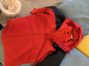 特步（XTEP）兒童童裝男童中大童三防珊瑚絨上衣兩件套外套 寶鉆紅 165cm 曬單實(shí)拍圖