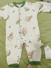 迪士尼（Disney）嬰兒衣服秋冬季保暖純棉a類(lèi)薄棉服裝連體衣新生兒夾棉長(cháng)袖哈衣寶 綠色考拉薄棉連體衣 80cm 80碼建議8-10個(gè)月體重19斤-23斤 曬單實(shí)拍圖