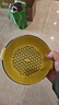 雙層塑料洗菜盆瀝水籃子廚房神器多功能客廳家用水果盤(pán)洗水果菜籃 青黃色 1個(gè) 曬單實(shí)拍圖
