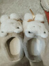 糖果澀親子兒童棉拖鞋男女童冬季加絨加厚保暖軟底防滑卡通小熊毛絨拖鞋 SD28小熊T-米白 34 -35內長(cháng)21cm 曬單實(shí)拍圖