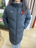 李寧（LI-NING）兒童羽絨服國旗款長(cháng)款男女大童25秋冬季新款加厚極寒過(guò)膝保暖外套 黑色【國旗魔術(shù)貼】 商場(chǎng)同款（超長(cháng)款） 160 曬單實(shí)拍圖