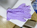 Titanfine添贊一次性丁腈手套30只M碼家務(wù)洗碗食品級廚房清潔加長(cháng)烏梅紫 曬單實(shí)拍圖