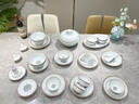 漢茗高顏值景德鎮正宗白瓷碗具套裝輕奢高級感餐具整套家用喬遷禮物 【新升級實(shí)用配置】70件丨錦盒裝 曬單實(shí)拍圖