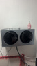 KANGYAN壁掛雙桶滾筒內衣褲全自動(dòng)洗衣機嬰兒小型雙倉洗衣機洗烘一體迷你專(zhuān)用洗襪子懶人神器三桶隨意組合 星空灰【壁掛款】全自動(dòng)洗烘丨巴氏殺菌丨不銹鋼內膽 曬單實(shí)拍圖