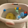 蒂樂(lè )兒童洗澡桶嬰兒游泳澡盆小孩浴缸大號寶寶泡澡保溫沐浴桶可坐春夏 粉+8件禮包【雙層保溫】配浴凳 0-15歲 曬單實(shí)拍圖