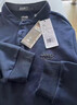 JEEP SPIRIT吉普長(cháng)袖T恤男士立領(lǐng)polo衫春秋季純疆打底衫寬松商務(wù)休閑上衣服 寶藍色 XL 建議體重 155斤左右 曬單實(shí)拍圖