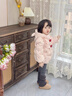 班喜迪女童羽絨服冬裝新款兒童洋氣公主外套女寶寶連帽上衣保暖衣服童裝 粉色 100 曬單實(shí)拍圖