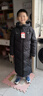 李寧（LI-NING）童裝兒童羽絨服男大童反光防潑水寬松鴨絨超長(zhǎng)外套150YYMV097-2 曬單實(shí)拍圖