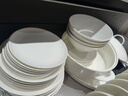 唐山骨瓷餐具整套純白碗盤(pán)餐具套裝喬遷之喜碗碟套裝簡(jiǎn)約釉下彩 68件12人餐【無(wú)禮盒】 曬單實(shí)拍圖