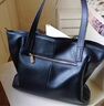歌洛茲德真頭層牛皮單肩托特包包新款大容量女簡(jiǎn)約皮手提包女大包軟皮 黑色 曬單實(shí)拍圖