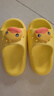 B.Duck小黃鴨兒童涼拖鞋新款防滑軟底浴室女童可愛(ài)鴨嘴家居一字拖鞋 黃色 29 碼 適合腳長(cháng)17.0-17.5cm 曬單實(shí)拍圖