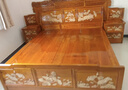 好木名作非國標金絲楠（學(xué)名：楠木）全實(shí)木雙人床1.8米大床古典家具 雙人床（預先款） 曬單實(shí)拍圖