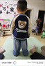 G.DUCKKIDS小黃鴨男童外套春秋男0一1歲嬰兒衣服兒童連帽衛衣寶寶秋冬裝上衣 藏青色小熊棒球服 90 尺碼1~2歲【 80-90cm】 曬單實(shí)拍圖