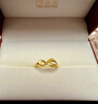 周生生足金絲帶開(kāi)口黃金戒指 無(wú)盡的愛(ài) 女款 27924R計價(jià) 2.4克(含工費100元) 曬單實(shí)拍圖