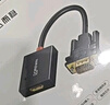 達而穩（DOREWIN）VGA轉HDMI轉換器帶音頻供電 高清視頻轉接頭 適用筆記本電腦臺式主機接電視顯示器投影儀線(xiàn) 曬單實(shí)拍圖