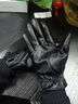 回力皮手套男秋冬保暖加絨加厚防風(fēng)防寒防水騎行摩托車(chē)騎車(chē)可觸屏手套 雙線(xiàn)皮手套 曬單實(shí)拍圖