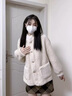 離境天海寧皮革城皮毛一體2025冬季獺兔毛皮草外套女冬季寬松加保暖皮毛 奶油白 L 均碼 曬單實(shí)拍圖