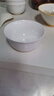 玉蝶景德鎮骨瓷家用米飯碗中式小湯碗面碗小清新創(chuàng  )意陶瓷碗金鐘碗 4.5英寸愛(ài)麗絲金鐘碗6個(gè) 曬單實(shí)拍圖