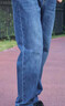 駱駝（CAMEL）男裝直筒牛仔褲春夏季舒適棉感彈力修身復古水洗長(cháng)褲子M14CA1S716 曬單實(shí)拍圖