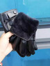 啄木鳥(niǎo)皮手套男冬季加厚保暖加絨冬天摩托車(chē)騎行防風(fēng)防水防寒觸屏手套 款式一【加絨加厚】 曬單實(shí)拍圖