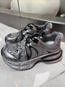 駱駝（CAMEL）【迪麗熱巴同款】銀月2代老爹鞋女休閑鞋 L25A283148 灰/銀/黑 39 曬單實(shí)拍圖