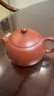 月壺茗清 宜興紫砂壺名家朱倩冰純全手工泡茶壺大紅袍西施壺家用功夫茶具 210cc 曬單實(shí)拍圖