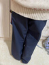 允兒媽女童秋季新款戶(hù)外防風(fēng)休閑褲兒童秋冬時(shí)尚直筒褲寶寶長(cháng)褲潮 藏藍色 現貨 100 模特試穿 曬單實(shí)拍圖