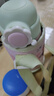 富光萌喜兒童保溫杯杯蓋配件保溫杯壺蓋WFZ1238-550配件原裝吸嘴 萌喜綠色花吸管蓋 曬單實(shí)拍圖