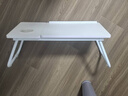 床上電腦小桌子可升降折疊臥室家用學(xué)生寫(xiě)字桌宿舍寢室懶人學(xué)習桌 珍珠白【五檔升降】桌面可傾斜 55X32X25cm 曬單實(shí)拍圖