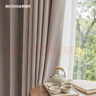 金蟬窗簾家用遮光2025新款臥室客廳高級感隔音擋風(fēng)保暖遮光布簾 倫敦霧灰 【適用3.1米-3.6米寬】高2.45米 曬單實(shí)拍圖
