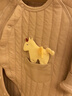考拉鼻鼻嬰兒衣服純棉秋冬夾棉寶寶連體衣外出保暖爬服口袋小動(dòng)物 曬單實(shí)拍圖