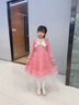 安妮優(yōu)兒（Anneyol）女童連衣裙冬款公主裙2025新款兒童秋冬裝裙子小女孩冬季加絨裙子 粉色加絨 +同款發(fā)飾 130 曬單實(shí)拍圖