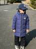 G.duck兒童羽絨服男款中長(cháng)款加厚寶寶小童中大童學(xué)生保暖外套過(guò)膝潮冬裝 藏青色 巴拉樂(lè )貝 130 cm(建議身高125-135cm) 曬單實(shí)拍圖