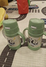 膳魔師兒童水杯316L保溫杯帶把手嬰兒水杯寶寶吸管杯幼兒園學(xué)生水杯TCKK 熊貓保溫杯280ml（含備用吸管） 曬單實(shí)拍圖