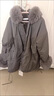 朦朧杏 大碼胖妹妹冬季新款派克服200斤遮肉顯瘦棉服女耐寒寬松外套 灰色 4XL 曬單實(shí)拍圖