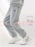 多妙屋女童褲子春秋裝兒童運動(dòng)褲中大童休閑衛褲洋氣童裝81841麻灰160 曬單實(shí)拍圖